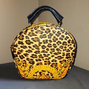 Gianni Versace Sunburst Leopard Handbag VINTAGE